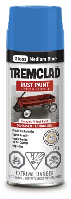 Rust-Oleum Tremclad Rust Paint Medium Blue 340G