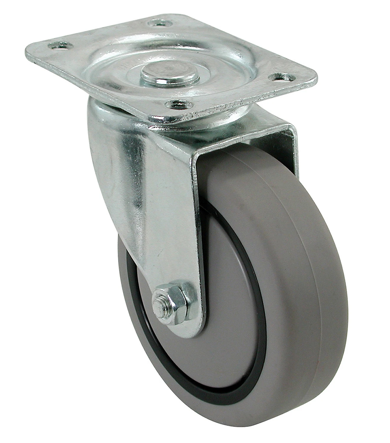 CASTER 5" GREY RUBBER SWIVEL 3 CASTER 5" GREY RUBBER SWIVEL