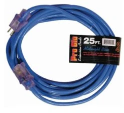 Pro Glo® 14/3 SJTW Lighted Extension Cord With CGM 25'- Blue
