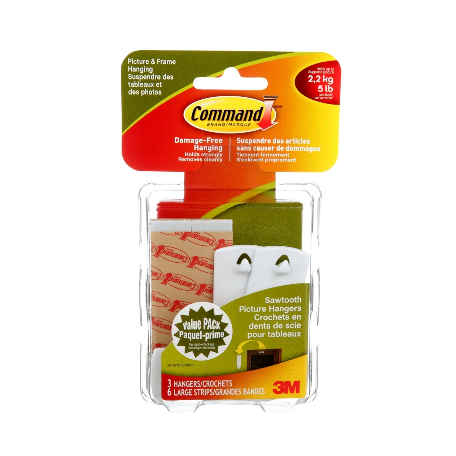 3M Command Sawtooth Picture Hanging Hook 4 3M Command Sawtooth Picture Hanging Hook - Image 2