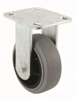 Caster 8" X 2" Rigid Grey Tpr