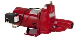 Red Lion® Convertible Jet Pump, 1/2 HP, 115/230 Volts, 1-1/4" NPT Suction, 1" NPT Discharge, 11.1 GPM Max, 176 Ft Max Head, Manual