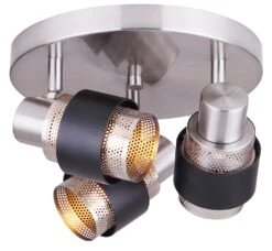 Canarm Dalton Flush Mount Bedroom Ceiling Light W.3 Adjustable Heads