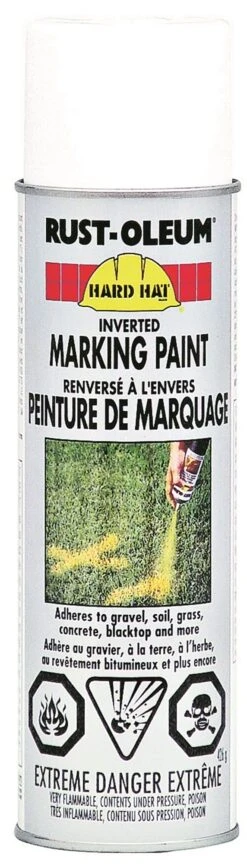 Rust-Oleum Professionnel Inverted Marking Paint Spray White 426g