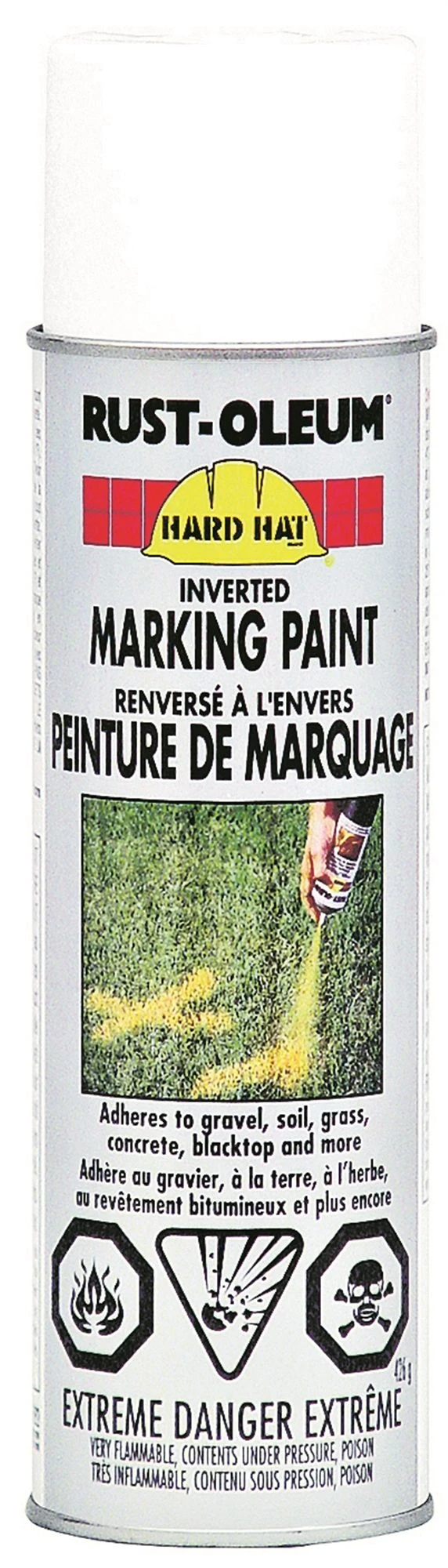 Rust-Oleum Professionnel Inverted Marking Paint Spray White 426g 3 Rust-Oleum Professionnel Inverted Marking Paint Spray White 426g