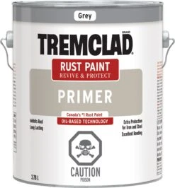 Rust-Oleum Tremclad Rust Paint Primer Grey 3.78L