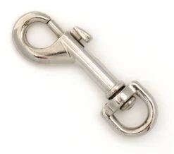 BOLT SNAP 3/8" PKG - ROIUND SWIVEL STAINLESS STEEL