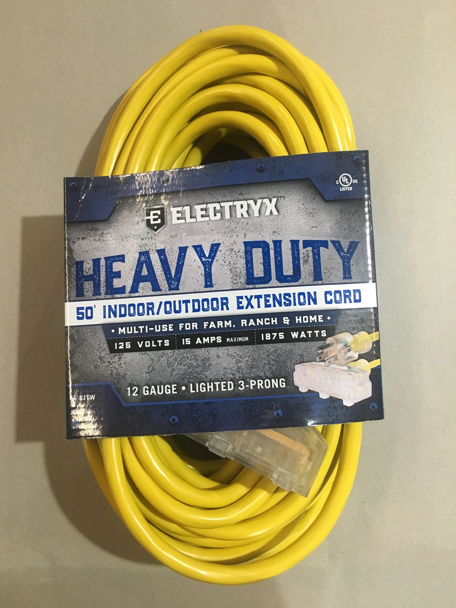 50FT TRIPLE OUTLET EXTENSION CORD 3 50FT TRIPLE OUTLET EXTENSION CORD