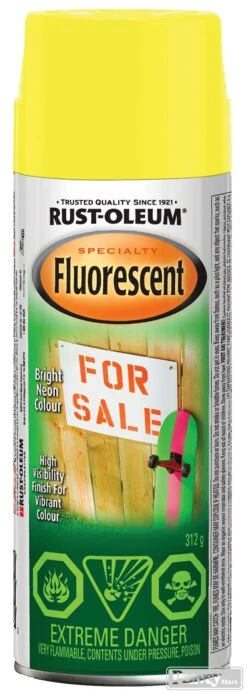 SPRAY PAINT FLUORESCENT YLW