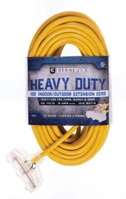 12/3 100' OUTDOOR LIGHTED EXTENSION CORD