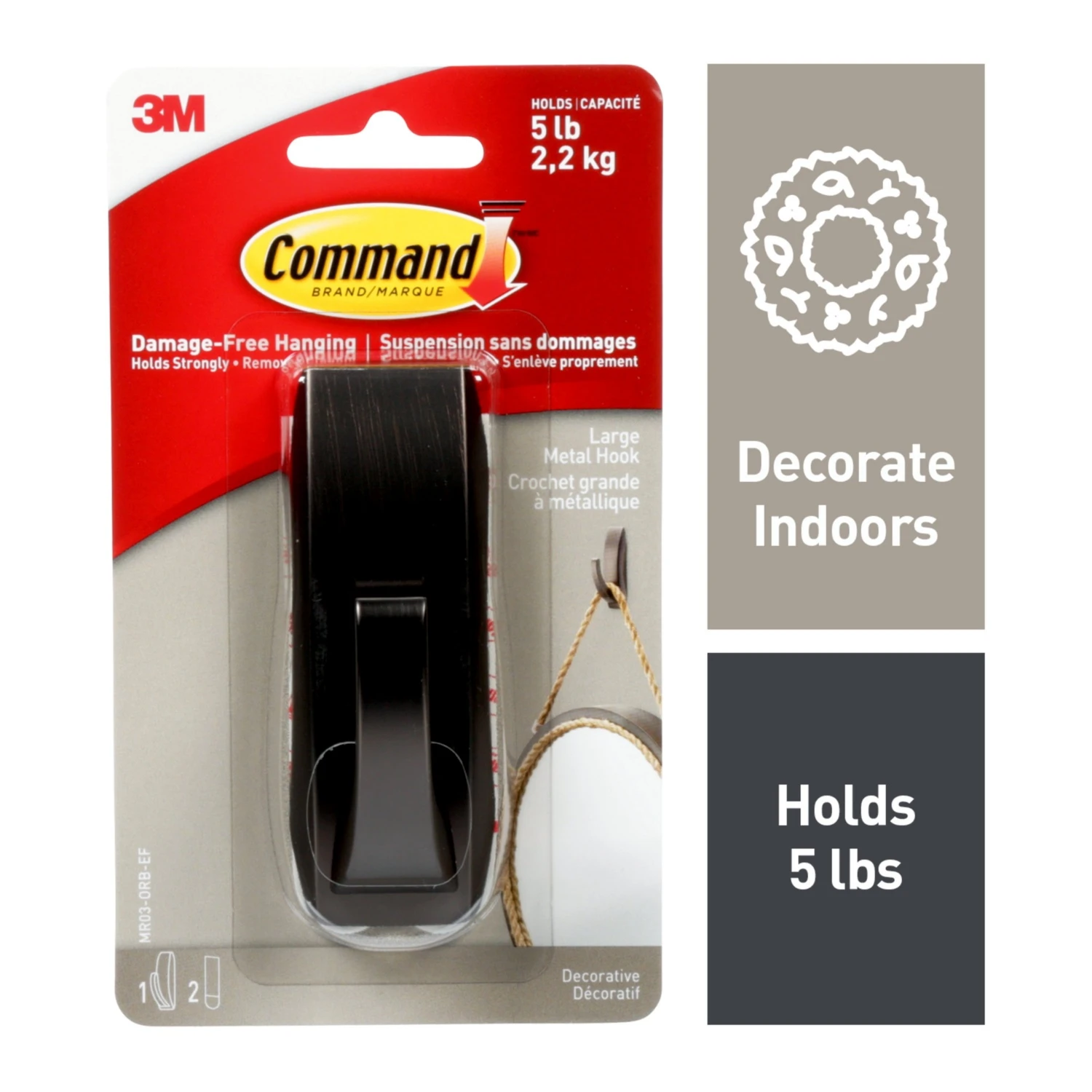 3M Command Large Modern Reflections Oil Rubbed Met 12 3M Command Large Modern Reflections Oil Rubbed Met - Image 10