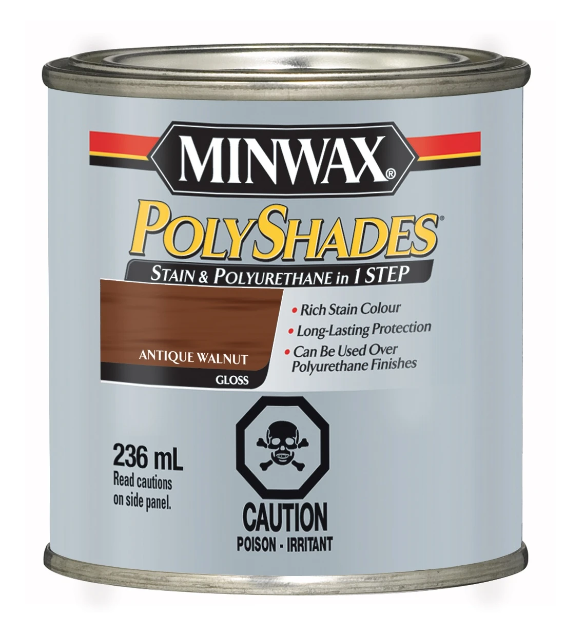 MINWAX® POLYSHADES® GLOSS| ANTIQUE WALNUT| 236 ML 3 MINWAX® POLYSHADES® GLOSS| ANTIQUE WALNUT| 236 ML