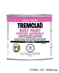 Rust-Oleum Tremclad Rust Paint Gloss Black 237ml