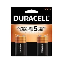 9V DURACELL BATTERIES 2 Pack