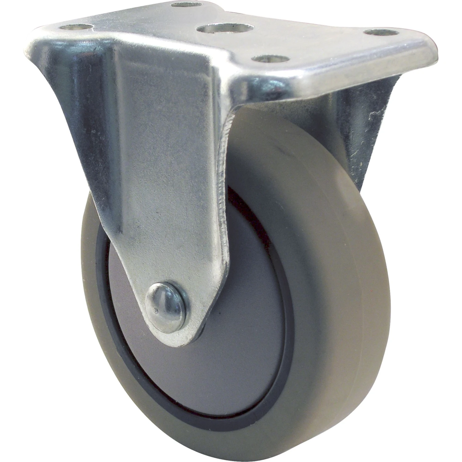 CASTER 4" RIGID GREY TPR 4 CASTER 4" RIGID GREY TPR - Image 2