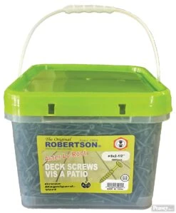 The Original Robertson Deck Screws #8 X 2-1/2", Green
