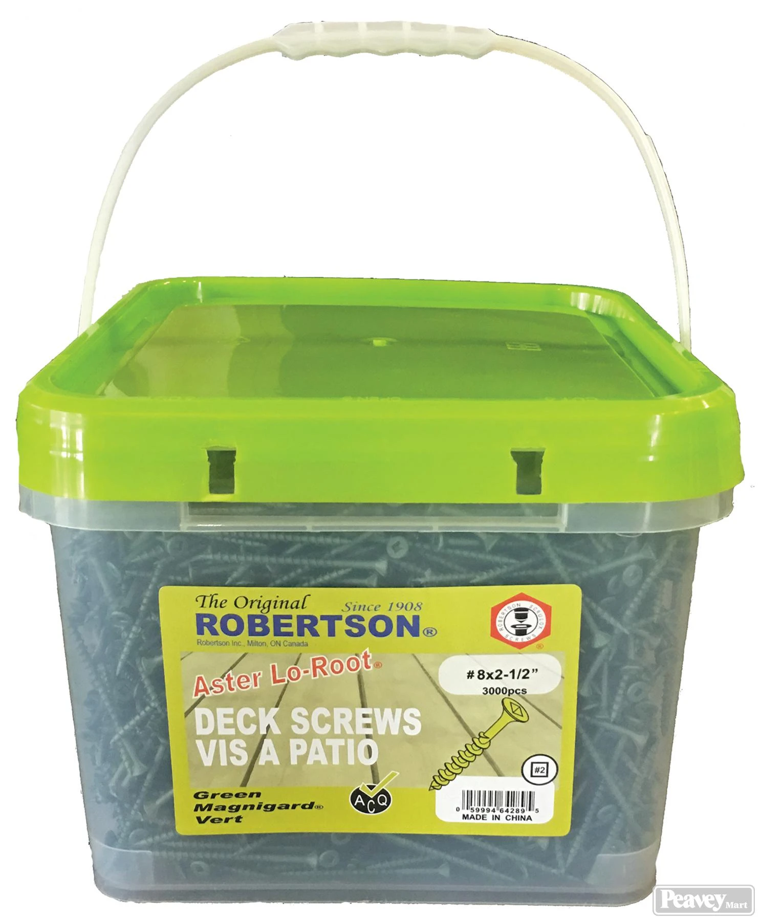 The Original Robertson Deck Screws #8 X 2-1/2", Green 3 The Original Robertson Deck Screws #8 X 2-1/2", Green