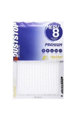 Duststop MERV 8 Furnace Filter 16x24x1 2 Pack