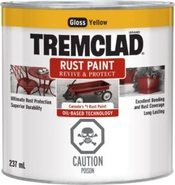 Rust-Oleum Tremclad Rust Paint Yellow 237ml