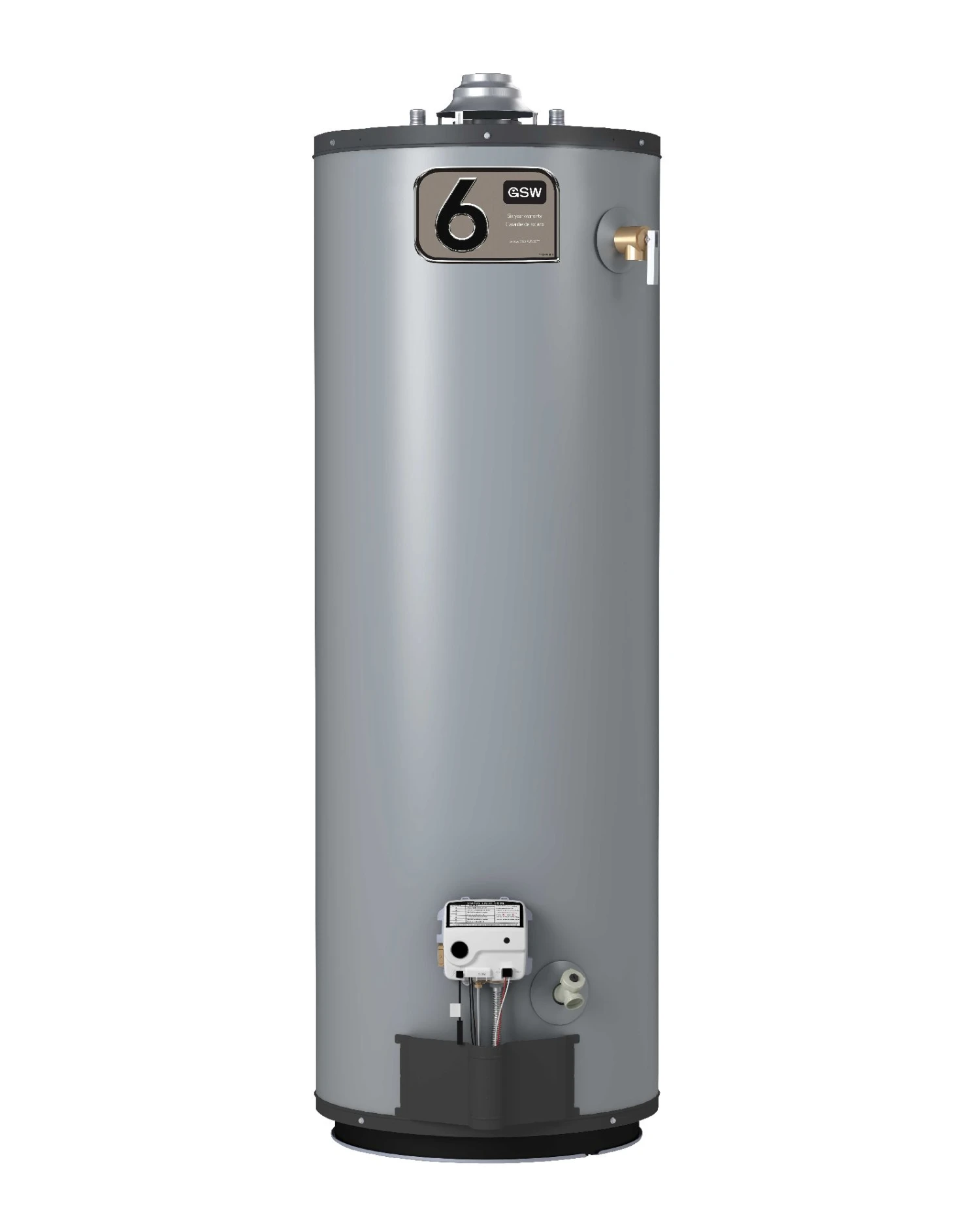 GSW 50 USG/189 L Atmospheric Vent 6-Year Natural Gas Water Heater 3 GSW 50 USG/189 L Atmospheric Vent 6-Year Natural Gas Water Heater