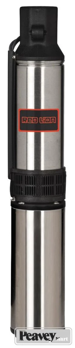Red Lion® 4" Submersible Deep Well Pump, 1/2 HP, 230 Volts, 2 Wire, 1-1/4 FNPT Discharge, 12 GPM Best Efficiency Flow