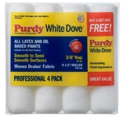 PURDY® WHITE DOVE ROLLER COVER 240 X 10 MM 4 CO