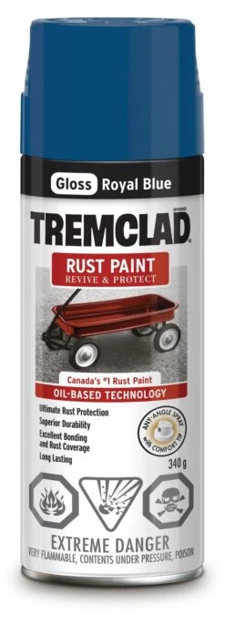 Rust-Oleum Tremclad Rust Paint Royal Blue 340G
