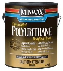 MINWAX® WATER BASED OIL-MODIFIED POLYURETHANE| SATIN| 3.78L