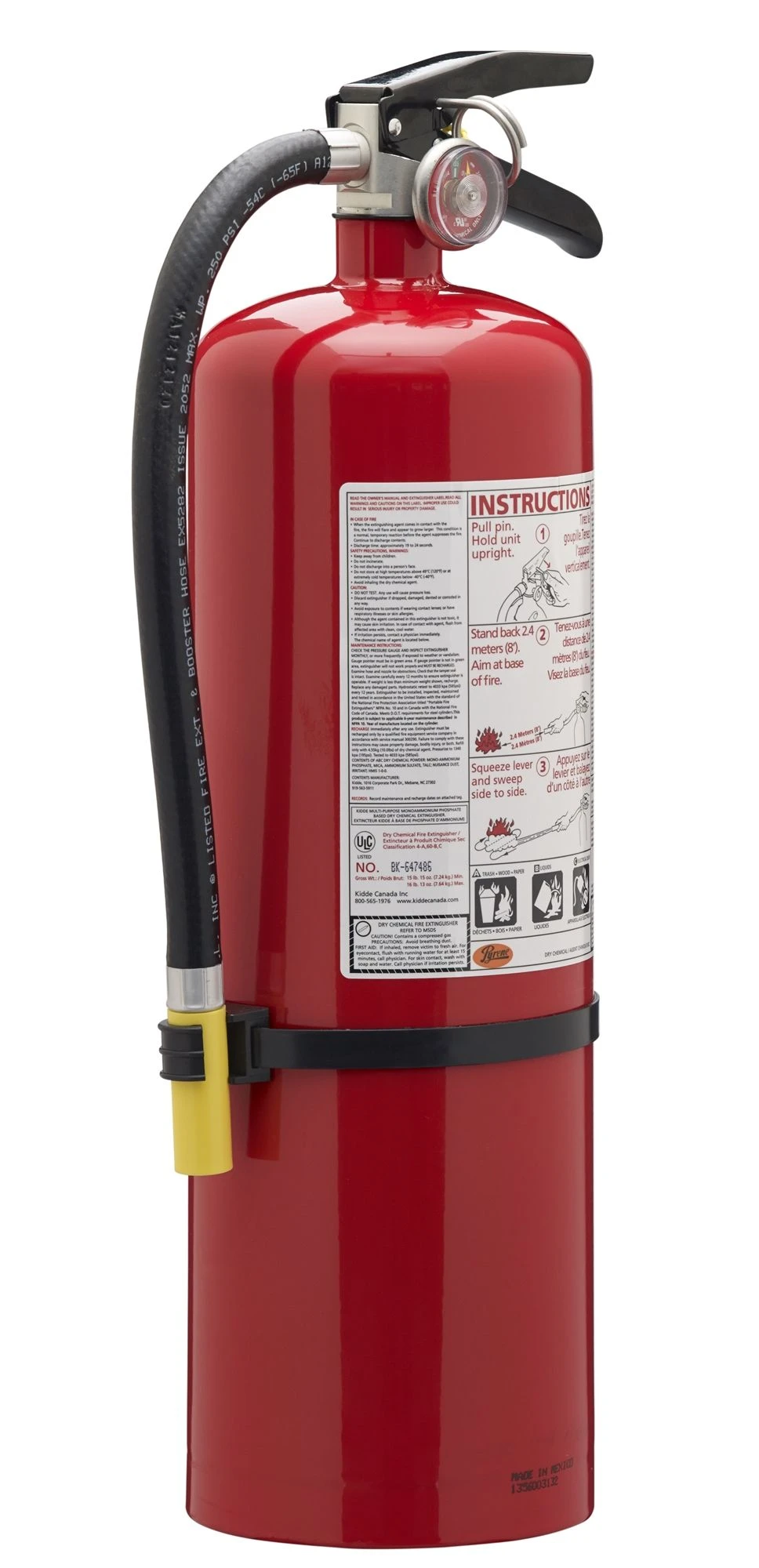 4-A:60-B:C Pro Series Home/Business Fire Extinguisher RECHARGABLE 4 4-A:60-B:C Pro Series Home/Business Fire Extinguisher RECHARGABLE - Image 2