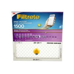3M FILTRETE SMART ALLERGEN| BACTERIA & VIRUS FILTER|MPR 1500, 20 IN X 20 IN X 1 IN -Home Improvement Store 62f8d44f 79f1 4b53 8819 143e3944a210
