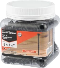 750Ml Jar 8 X 1 1/4" Flat Head Floor Screws