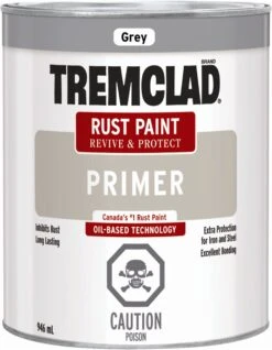Rust-Oleum Tremclad Rust Paint Primer Grey 946ml