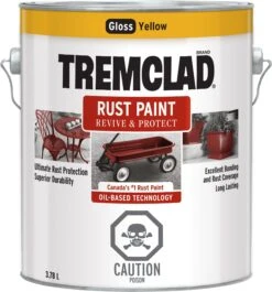 Rust-Oleum Tremclad Rust Paint Yellow 3.78L