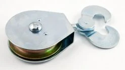 ROPE PULLEY 3" - SINGLE SHEAVE, DOUBLE HOOK