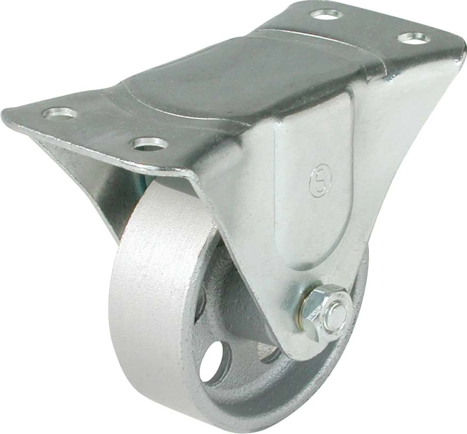 Caster 4" X 2" Rigid Semi Steel Wheel 3 Caster 4" X 2" Rigid Semi Steel Wheel
