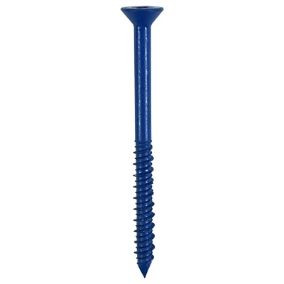 COBRA METAL CONCRETE SCREW ANCHOR WITH BLUE COATING 1/4" X 4" 7 COBRA METAL CONCRETE SCREW ANCHOR WITH BLUE COATING 1/4" X 4" - Image 5