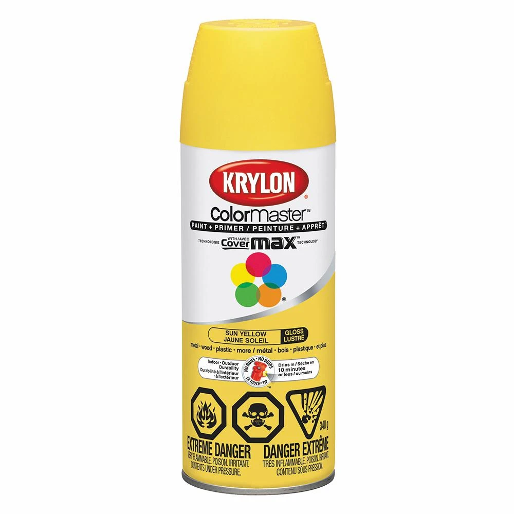 Color Master Spray Paint- Gloss Yellow 3 Color Master Spray Paint- Gloss Yellow