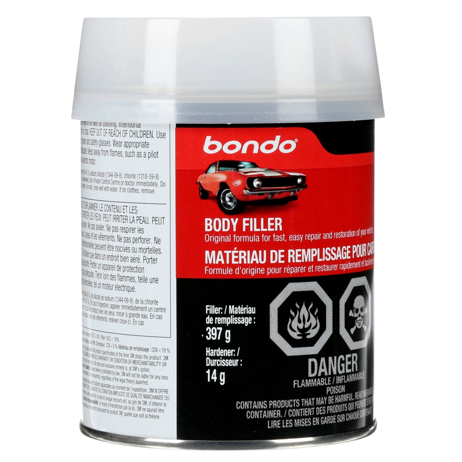 Bondo® Body Filler 261C, 1 Pt (379 G), 12/Case 3 Bondo® Body Filler 261C, 1 Pt (379 G), 12/Case