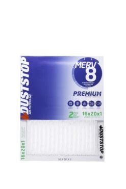 Duststop MERV 8 Furnace Filter 16x20x1 2 Pack