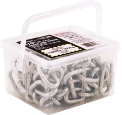 PROOF COIL CHAIN GR30 1/4"x10' PKG - ZINC