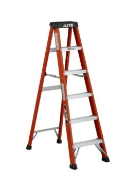 6' Fibreglass Step Ladder- Orange