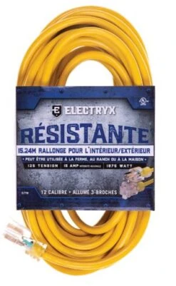 50' 12/3 Extension Cord
