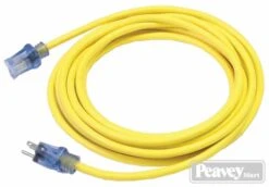 Pro Star® 12/3 SJTW Lighted 40' Extension Cord- Yellow
