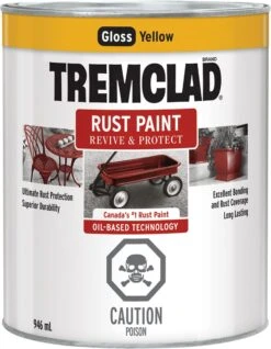 Rust-Oleum Tremclad Rust Paint Yellow 946ml