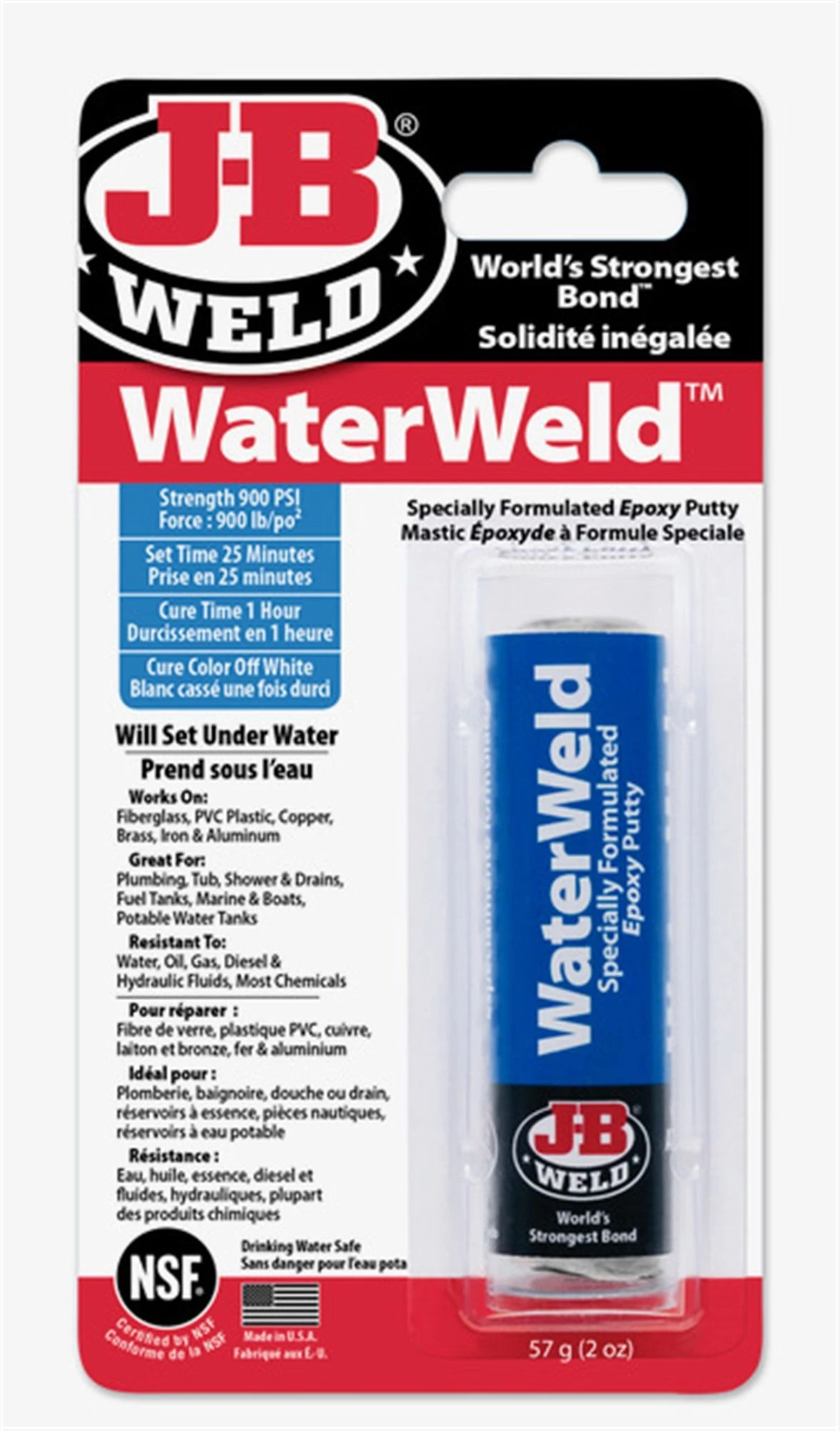 J-B WaterWeld Epoxy- 2Oz 3 J-B WaterWeld Epoxy- 2Oz