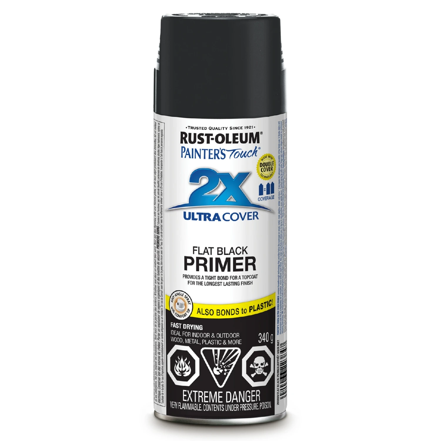 Rust-Oleum Primer Painters Touch Ouch Flatblk 340G 4 Rust-Oleum Primer Painters Touch Ouch Flatblk 340G - Image 2