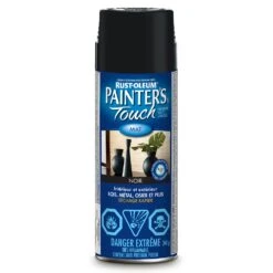 Rust-Oleum Painters Touch Spray Paint Black Flat 340g