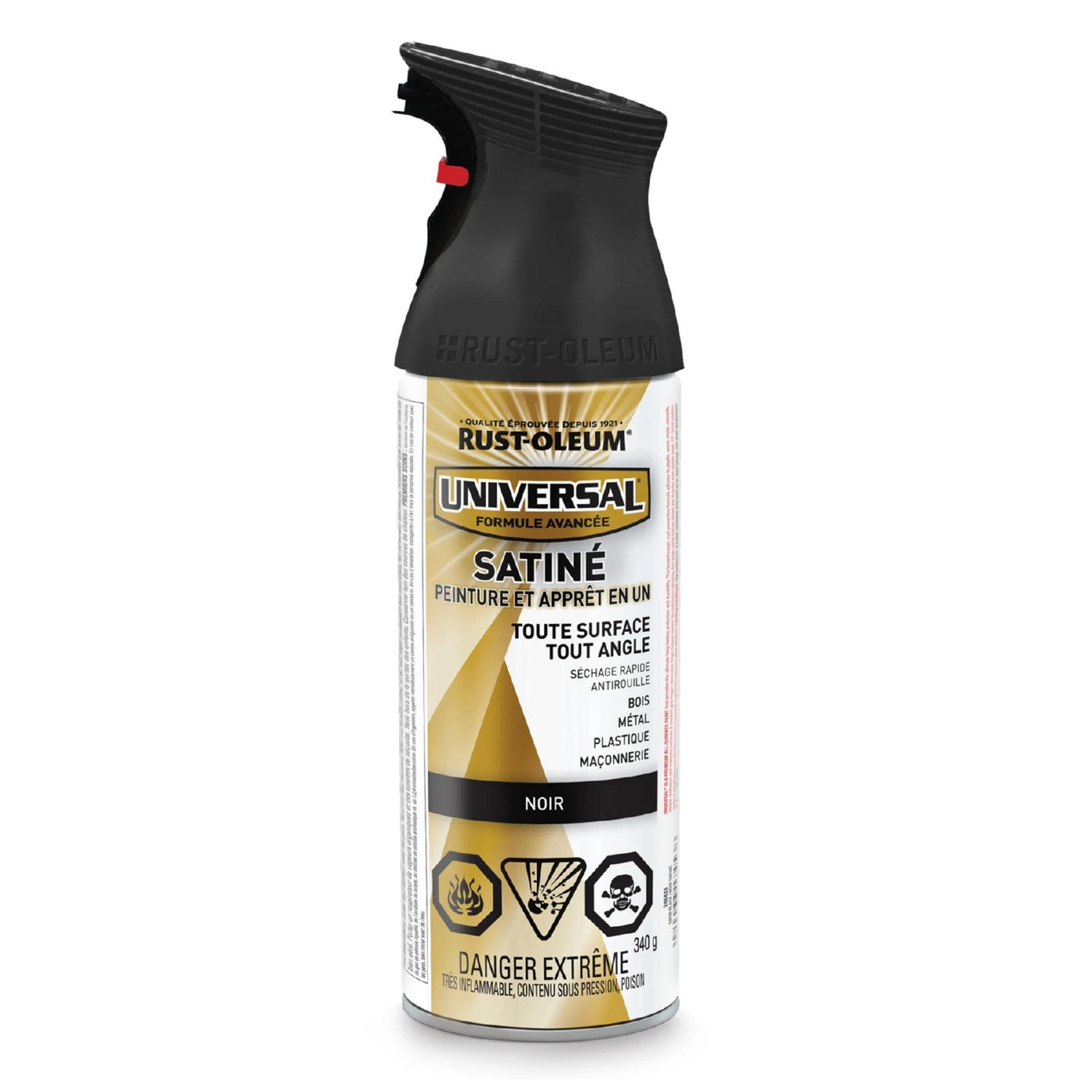 SPRAY PAINT UNIVERSAL SAT BLK 3 SPRAY PAINT UNIVERSAL SAT BLK