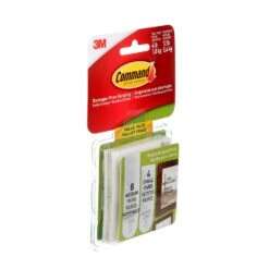3M Command Picture Hanging Strips, White, Small/Medium, 24 Strips Per Pack -Home Improvement Store 824dfce4 b652 4120 a82e 0b96661bfe27