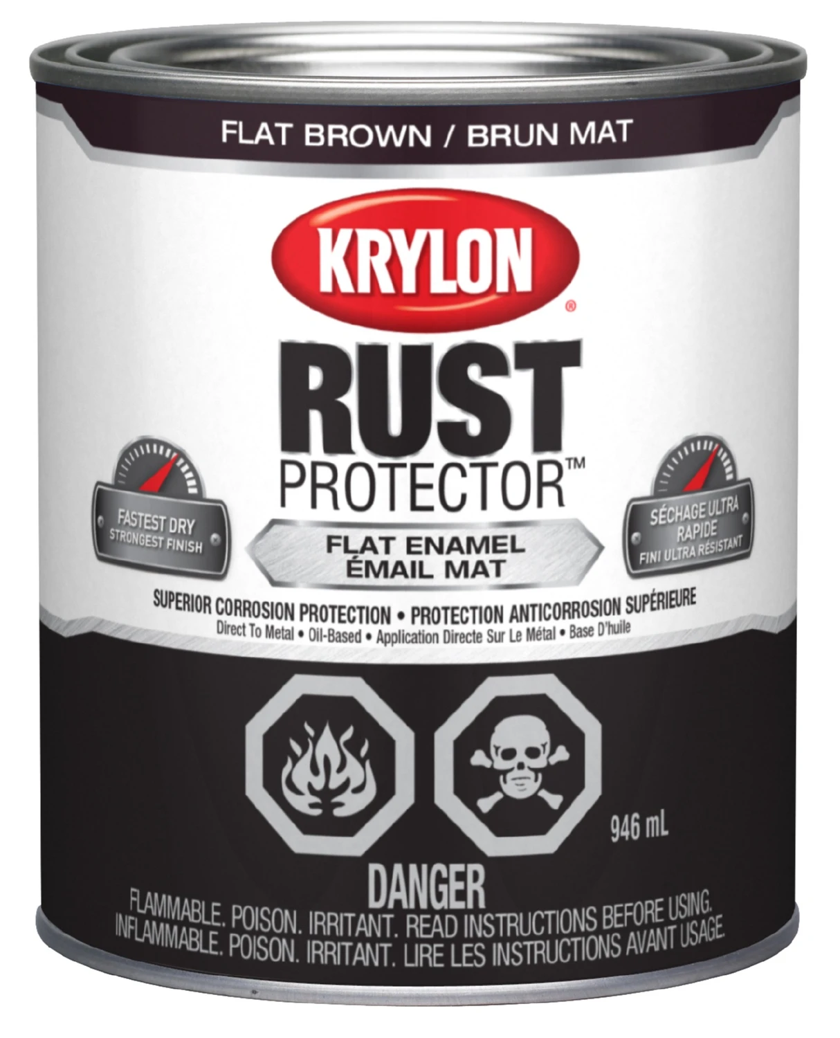 KRYLON® RUST PROTECTOR? BRUSH ON ENAMEL| FLAT| BRO 3 KRYLON® RUST PROTECTOR? BRUSH ON ENAMEL| FLAT| BRO